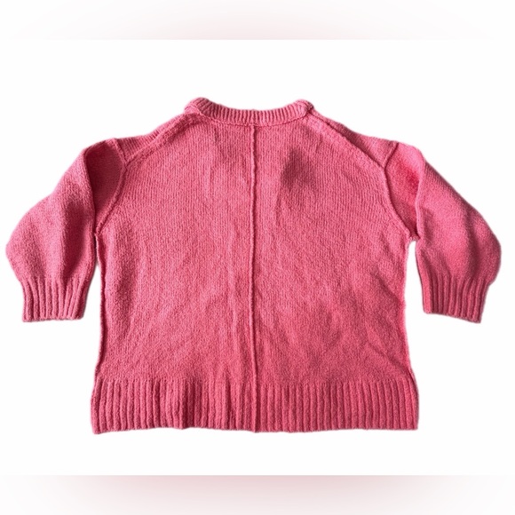 Free People Brookside Tunic Sweater size medium Pink Lightning - Picture 4 of 10